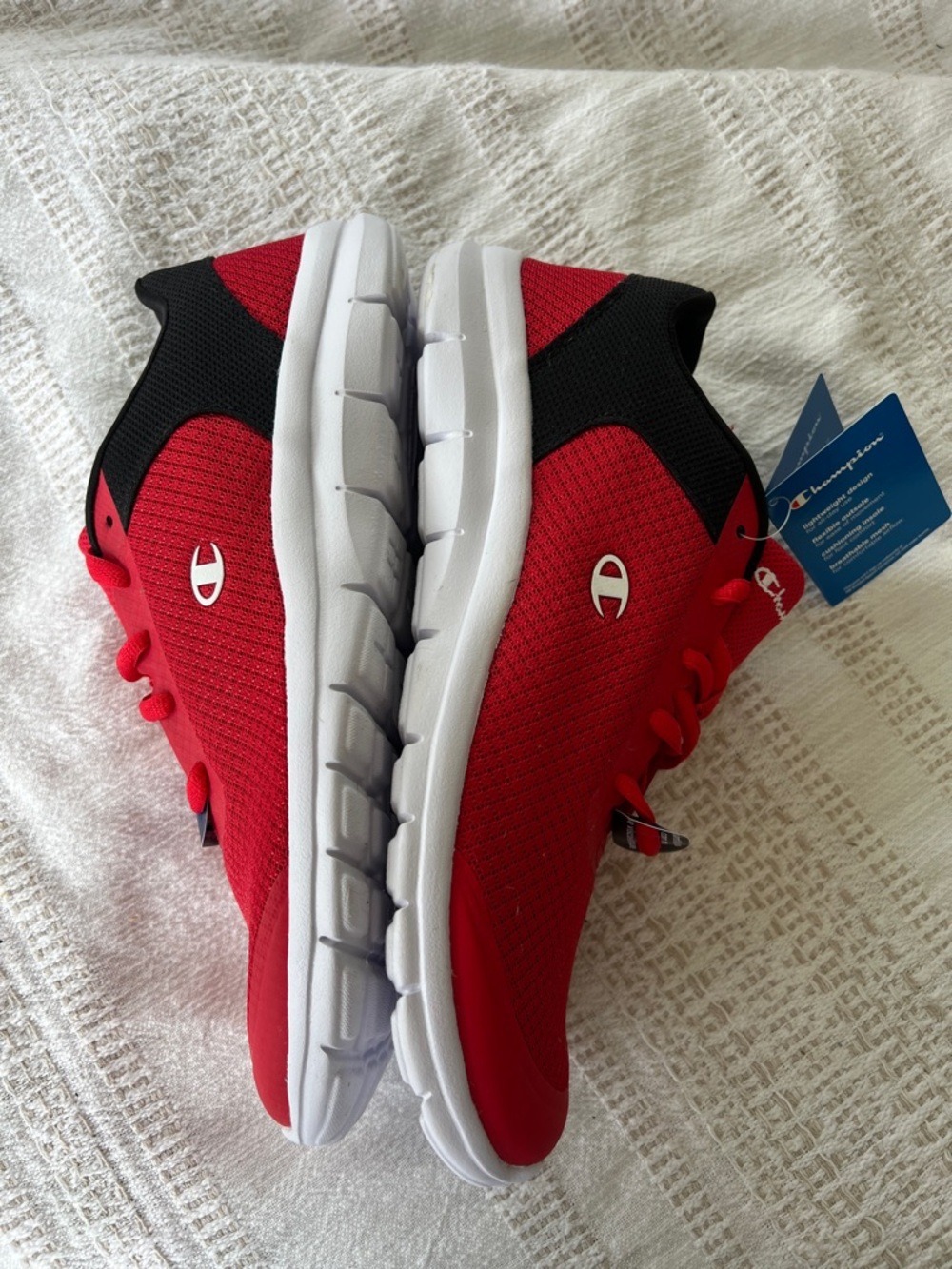 NWT Champion Men’s Red and Black Lightweight Running Shoes - Picture 8 of 8